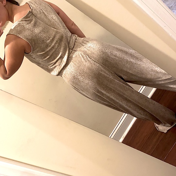Calvin Klein Reptile Print Jumpsuit Size 10 - Picture 4 of 10
